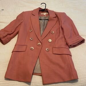 Veronica Beard light pink Dickey blazer